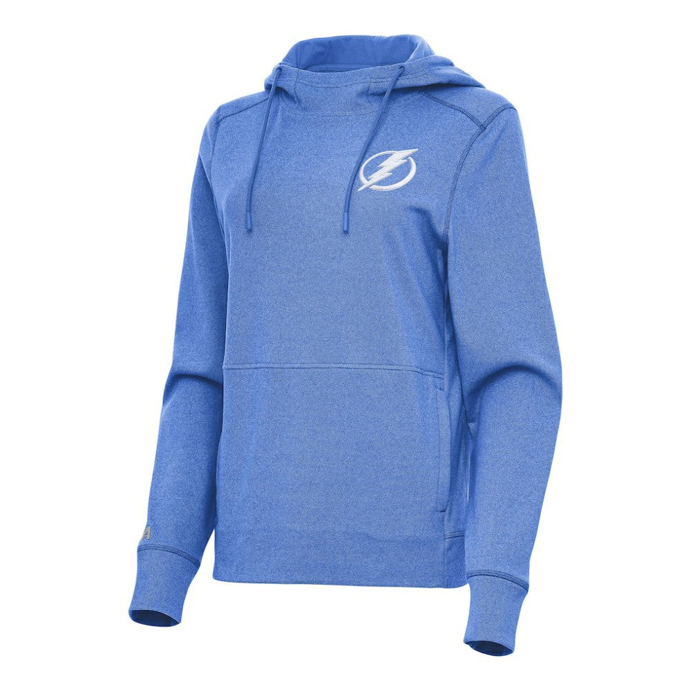 Tampa Bay Lightning Antigua Women's Justice Pullover Hoodie - Heather Royal Hoodies