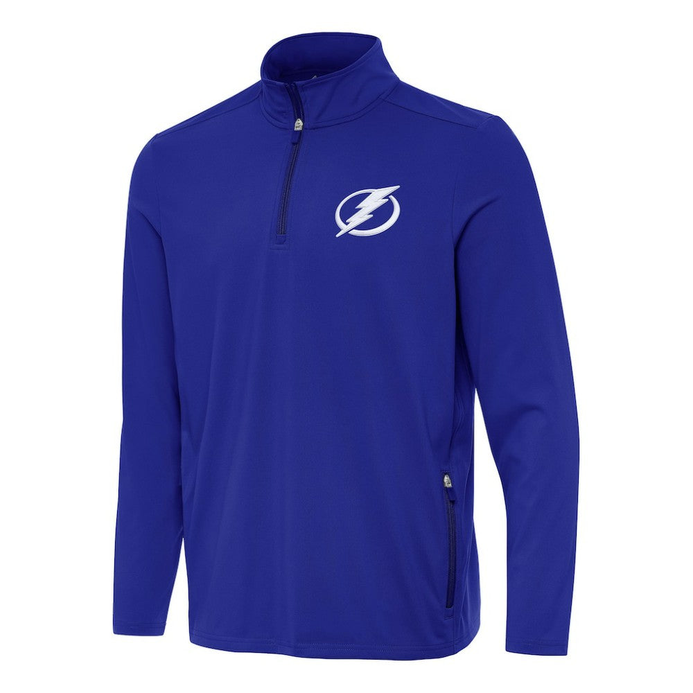 Tampa Bay Lightning Antigua Perilous Quarter-Zip Sweatshirt - Royal Sweatshirts