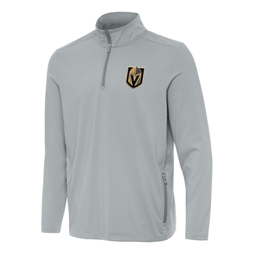 Vegas Golden Knights Antigua Perilous Quarter-Zip Sweatshirt - Gray Sweatshirts