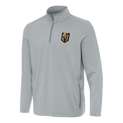 Vegas Golden Knights Antigua Perilous Quarter-Zip Sweatshirt - Gray Sweatshirts