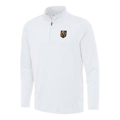 Vegas Golden Knights Antigua Reprocess Quarter-Zip Top - White Tops