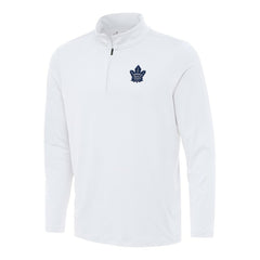 Toronto Maple Leafs Antigua Reprocess Quarter-Zip Top - White Tops