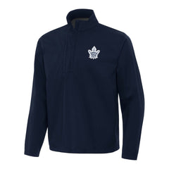 Toronto Maple Leafs Antigua Brisk Quarter-Zip Windbreaker - Navy