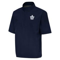 Toronto Maple Leafs Antigua Brisk Quarter-Zip Windbreaker - Navy