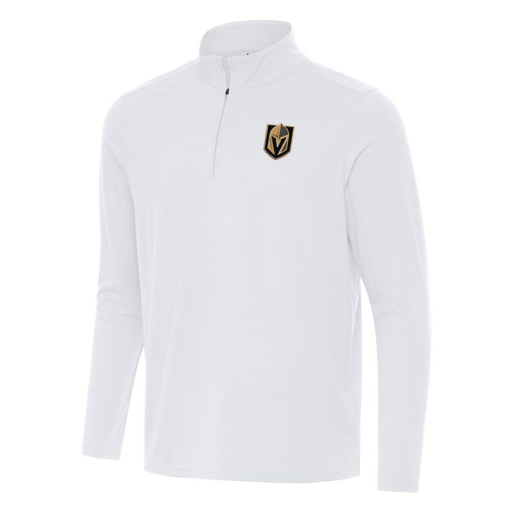Vegas Golden Knights Antigua Intent Quarter-Zip Top - White Tops