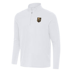 Vegas Golden Knights Antigua Intent Quarter-Zip Top - White Tops