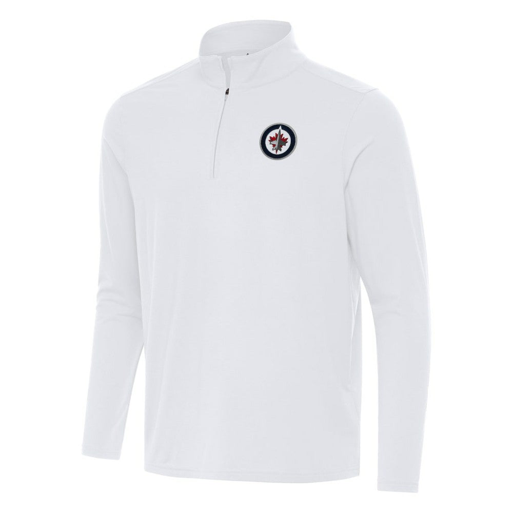 Winnipeg Jets Antigua Intent Quarter-Zip Top - White Tops