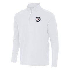 Winnipeg Jets Antigua Intent Quarter-Zip Top - White Tops
