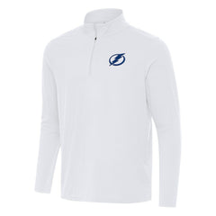 Tampa Bay Lightning Antigua Intent Quarter-Zip Top - White Tops