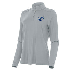 Tampa Bay Lightning Antigua Women's Intent Quarter-Zip Top - Gray Tops