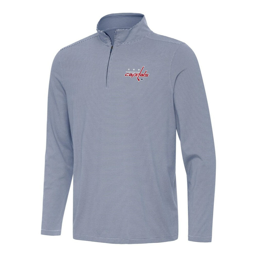 Washington Capitals Antigua Twine Quarter-Zip Top - Navy Tops