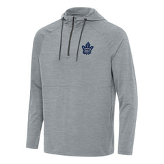 Toronto Maple Leafs Antigua Spikes Quarter-Zip Hoodie - Heather Gray Hoodies