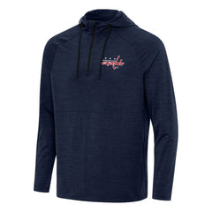 Washington Capitals Antigua Spikes Quarter-Zip Hoodie - Heather Navy Hoodies
