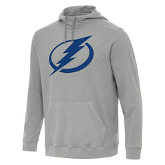 Tampa Bay Lightning Antigua Cloud Pullover Hoodie - Heather Gray Hoodies