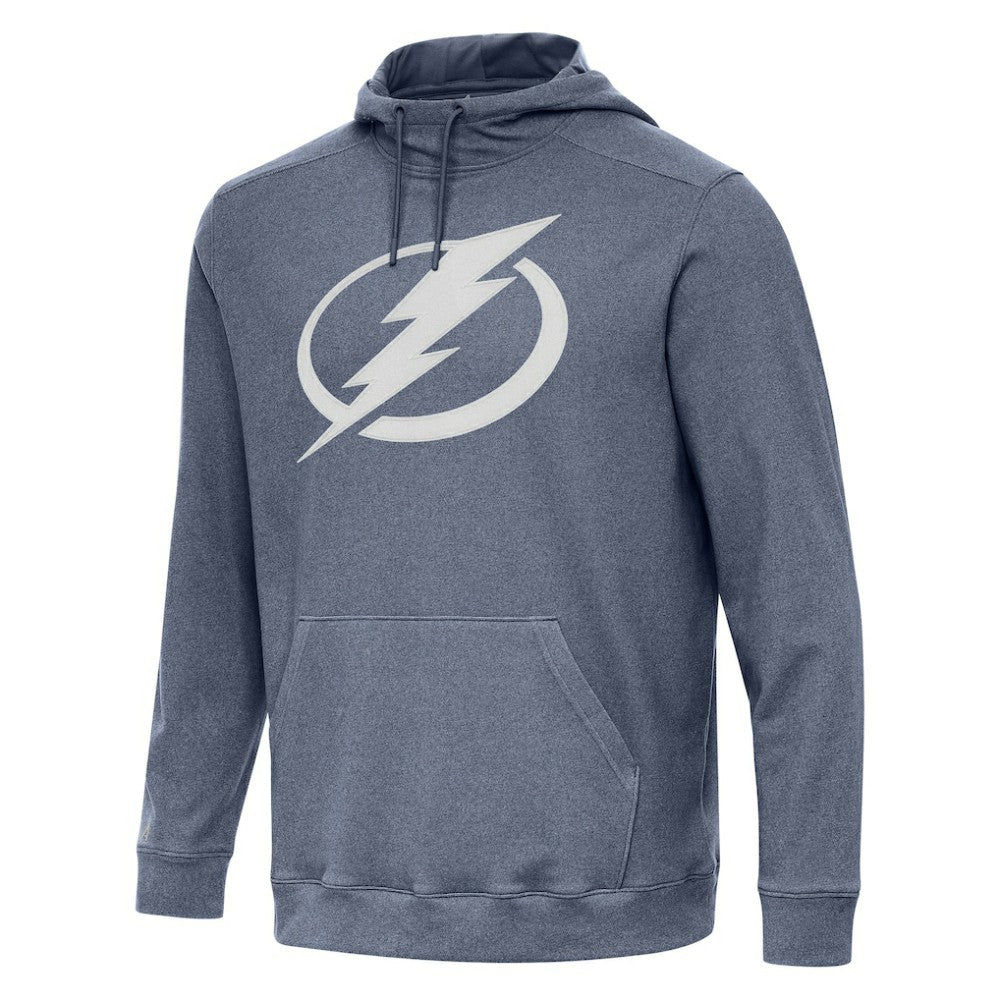 Tampa Bay Lightning Antigua Cloud Pullover Hoodie - Heather Navy Hoodies