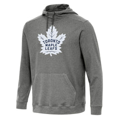 Toronto Maple Leafs Antigua Cloud Pullover Hoodie - Heather Black Hoodies