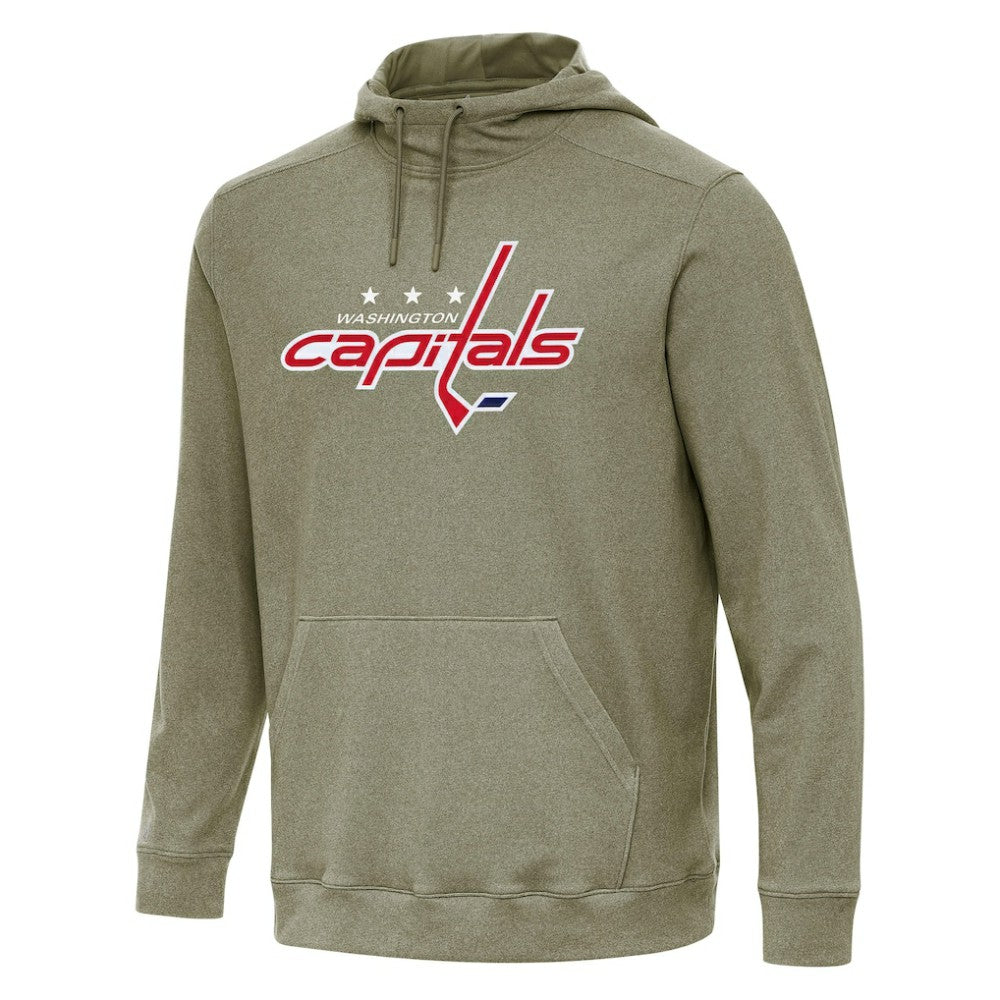 Washington Capitals Antigua Cloud Pullover Hoodie - Olive Hoodies