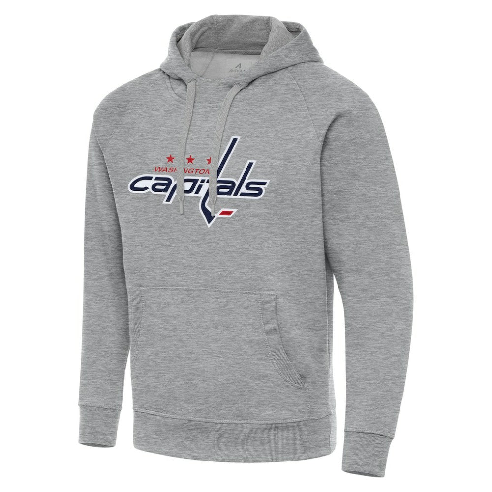 Washington Capitals Antigua Big & Tall Victory Pullover Hoodie - Heather Gray Hoodies