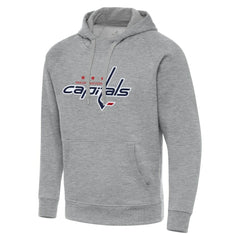 Washington Capitals Antigua Big & Tall Victory Pullover Hoodie - Heather Gray Hoodies
