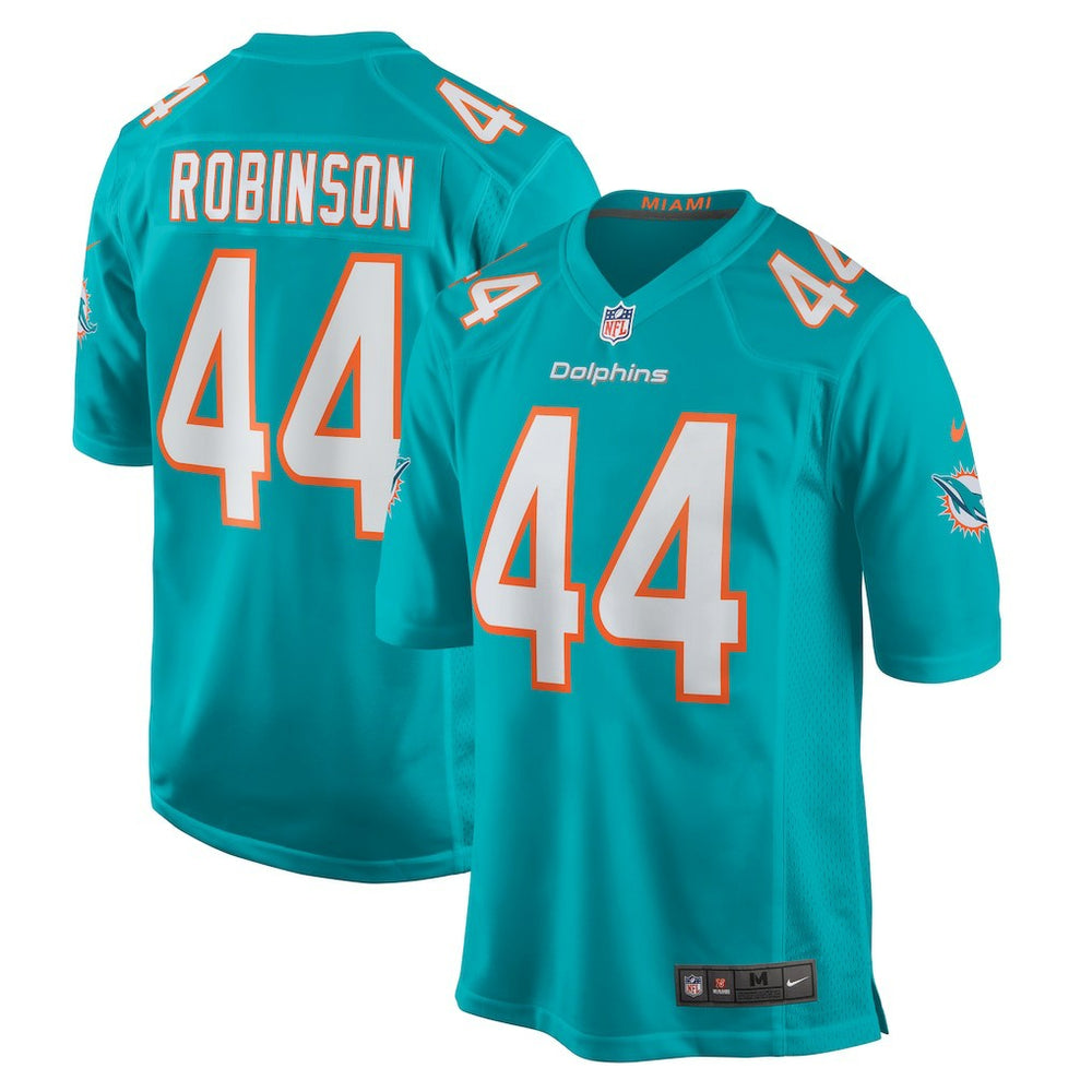 Chop Robinson Miami Dolphins Game Jersey - Aqua on sale