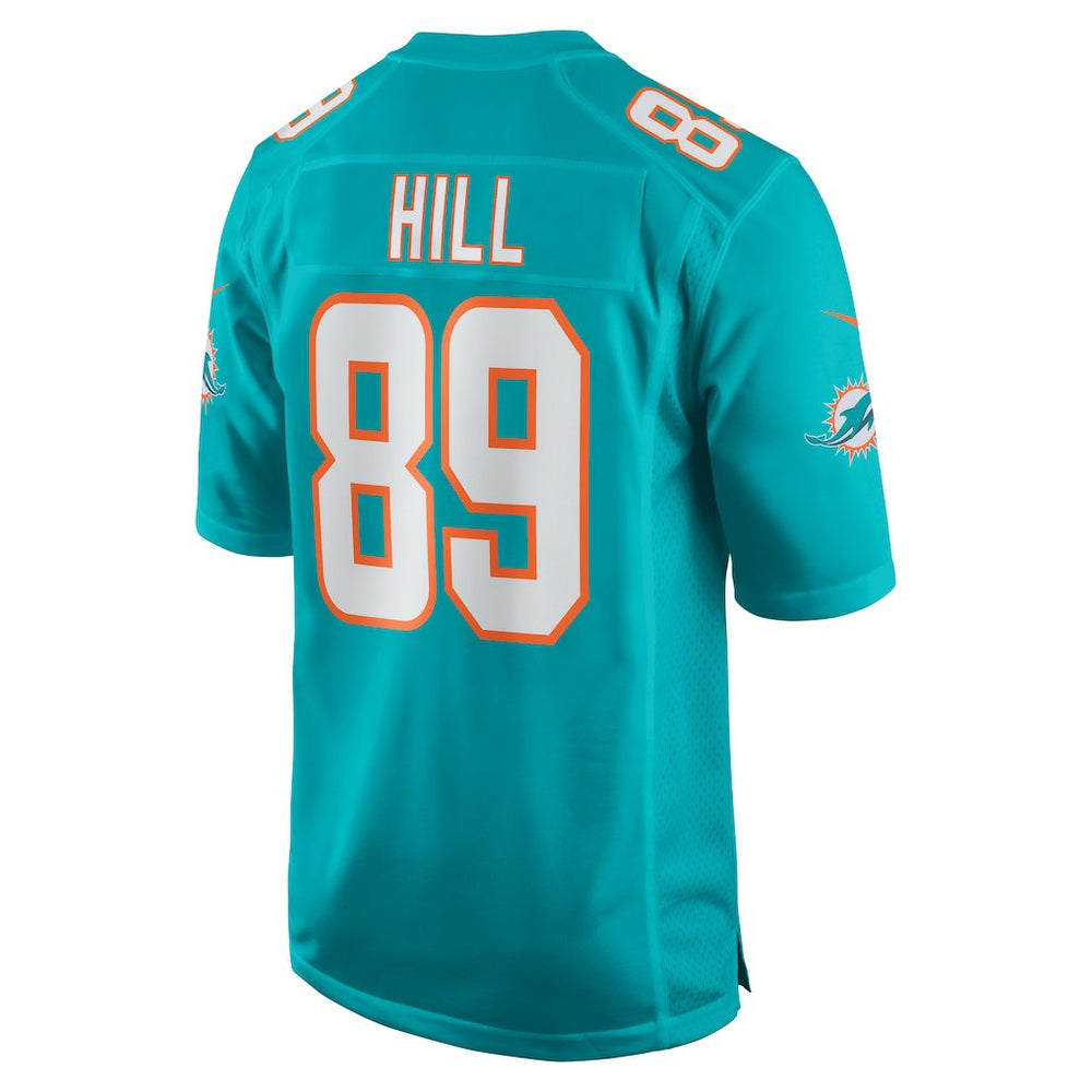 Julian Hill Miami Dolphins Game Jersey - Aqua on sale