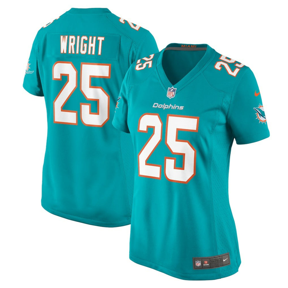 Jaylen Wright Miami Dolphins Women's Game Jersey - Aqua outlet