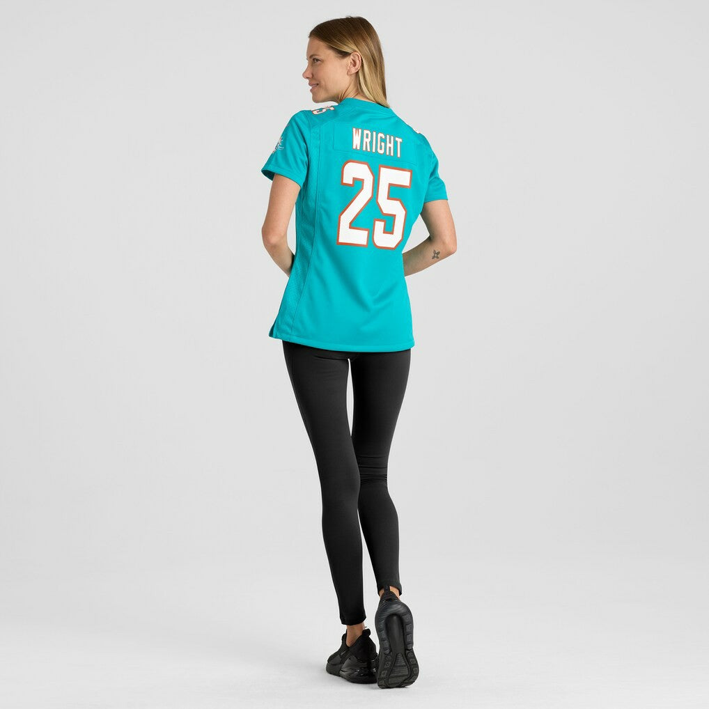 Jaylen Wright Miami Dolphins Women's Game Jersey - Aqua outlet