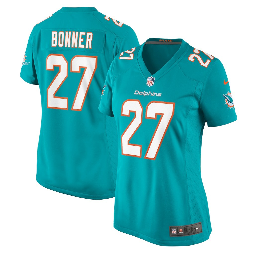 Ethan Bonner Miami Dolphins Women's Game Jersey - Aqua for sale