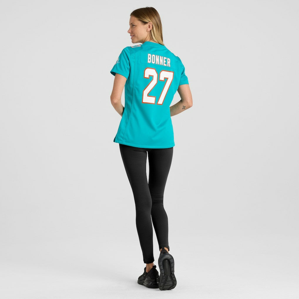 Ethan Bonner Miami Dolphins Women's Game Jersey - Aqua for sale