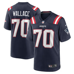 Caedan Wallace New England Patriots Game Jersey - Navy sale