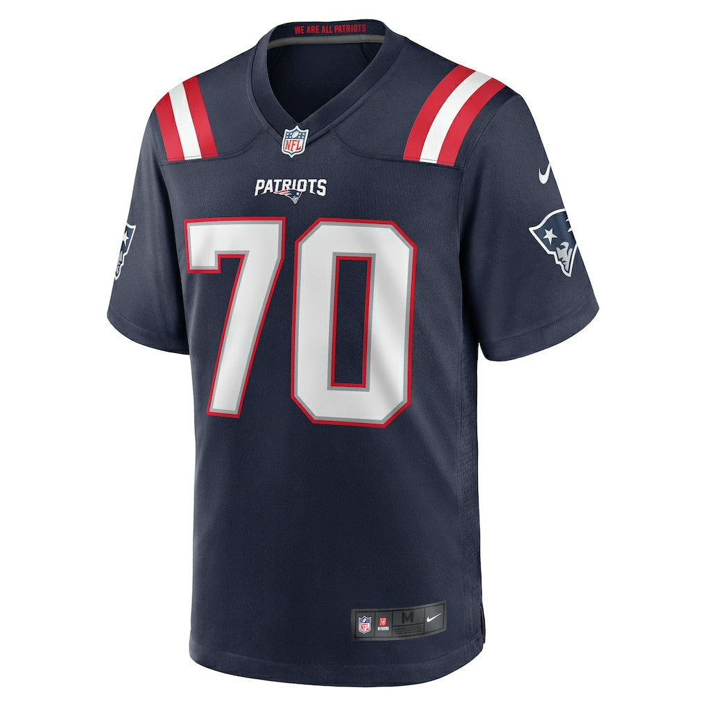 Caedan Wallace New England Patriots Game Jersey - Navy sale