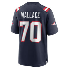 Caedan Wallace New England Patriots Game Jersey - Navy sale