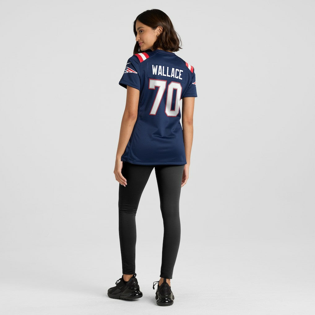 Caedan Wallace New England Patriots Women's Game Jersey - Navy online