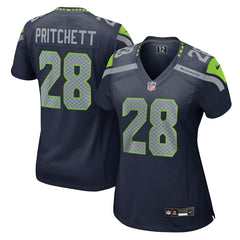 Nehemiah Pritchett Seattle Seahawks Women's Team Game Jersey - College Navy on sale