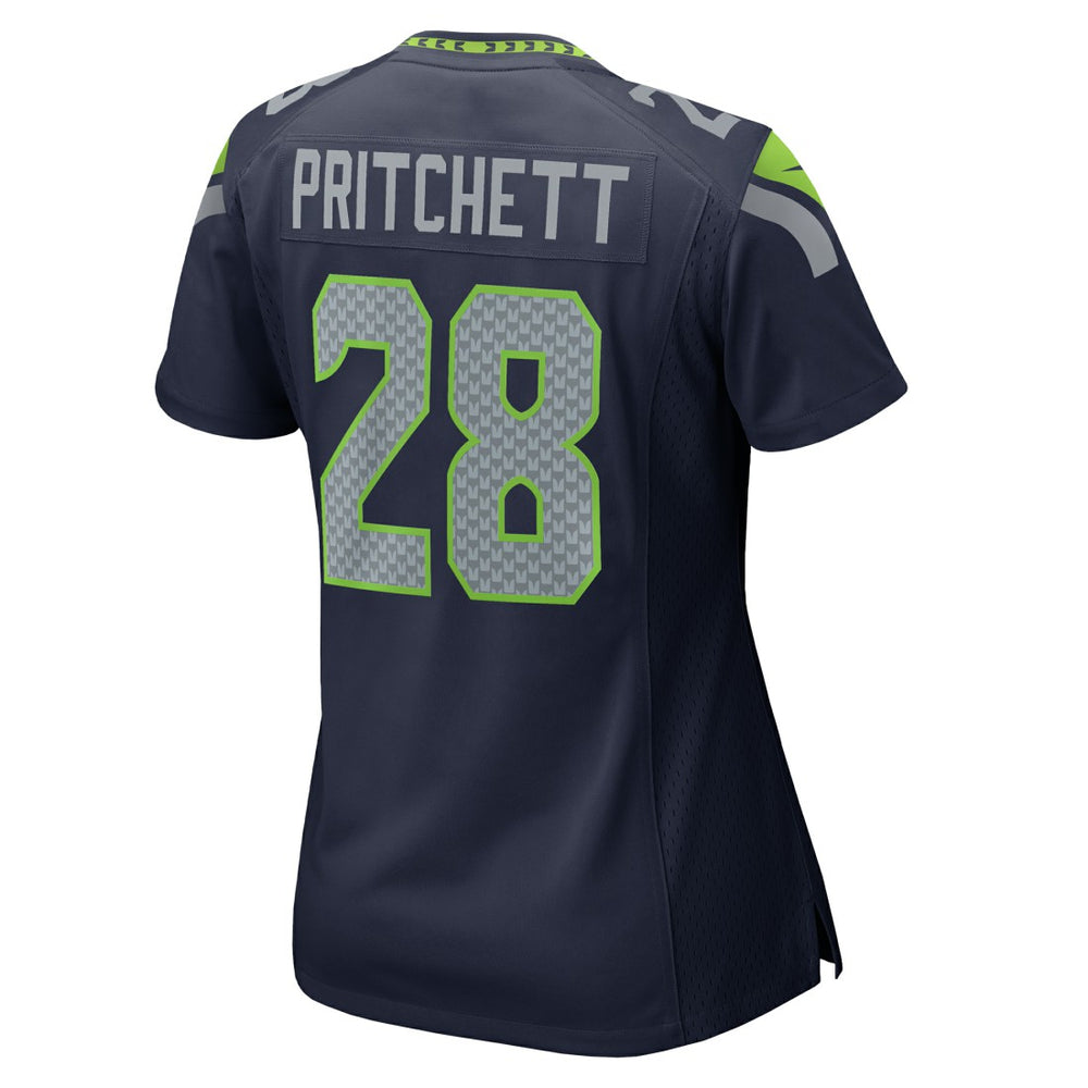 Nehemiah Pritchett Seattle Seahawks Women's Team Game Jersey - College Navy on sale