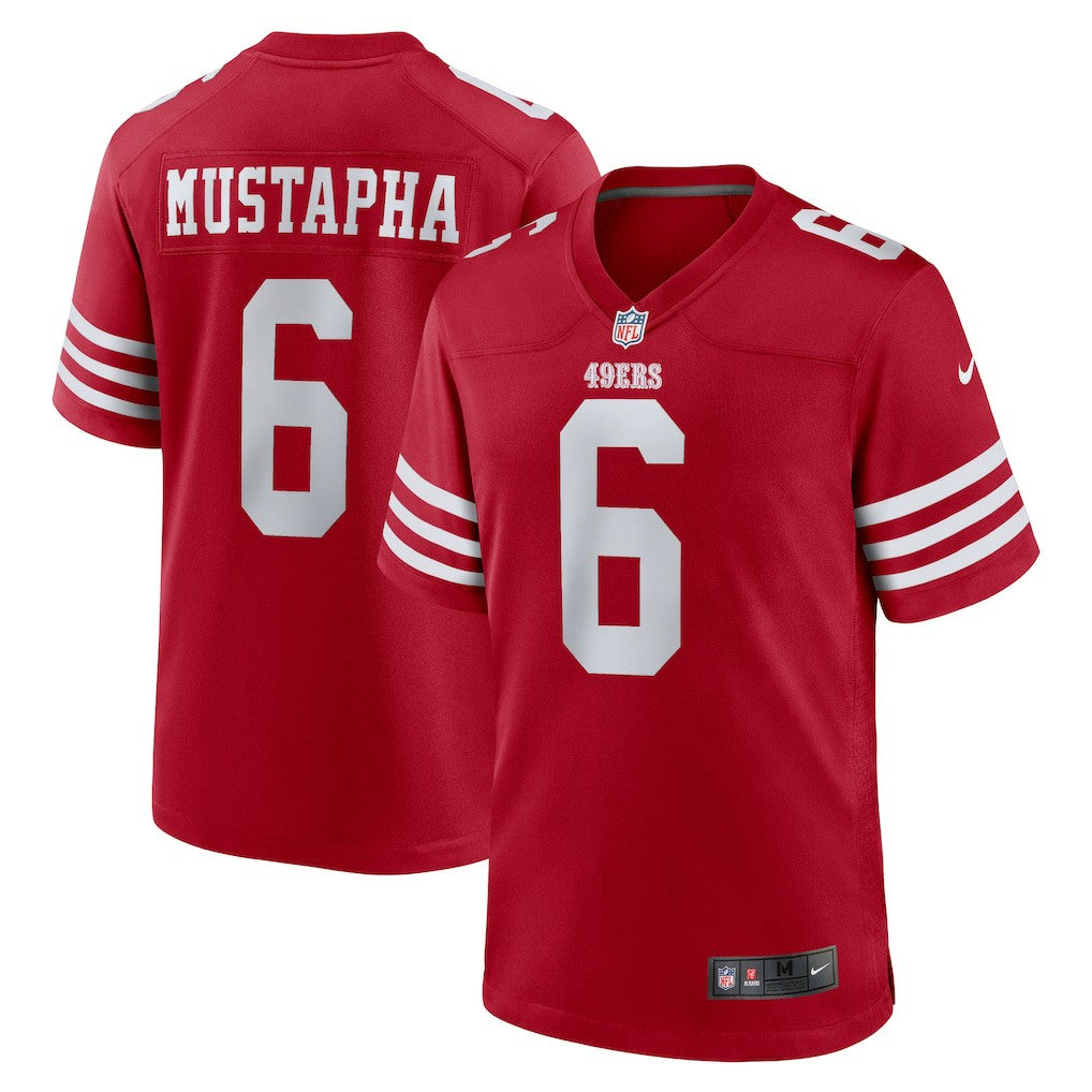 Malik Mustapha San Francisco 49ers Game Jersey - Scarlet outlet