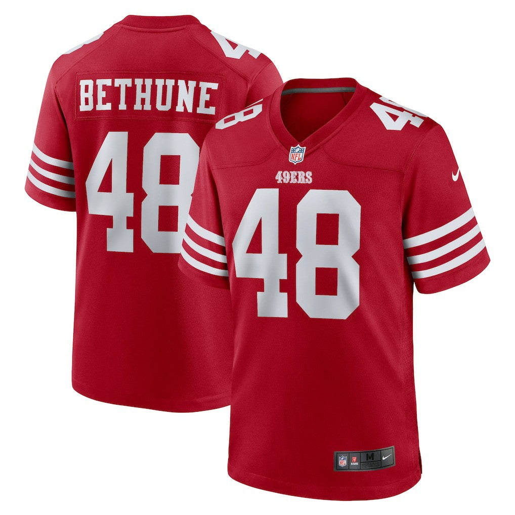 Tatum Bethune San Francisco 49ers Game Jersey - Scarlet for sale