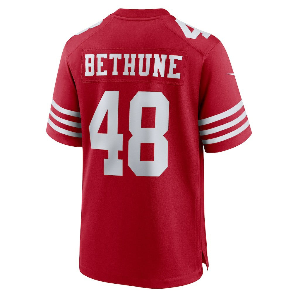 Tatum Bethune San Francisco 49ers Game Jersey - Scarlet for sale