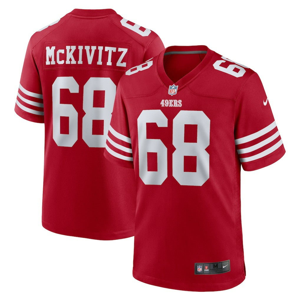 Colton McKivitz San Francisco 49ers Game Jersey - Scarlet for sale