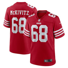 Colton McKivitz San Francisco 49ers Game Jersey - Scarlet for sale