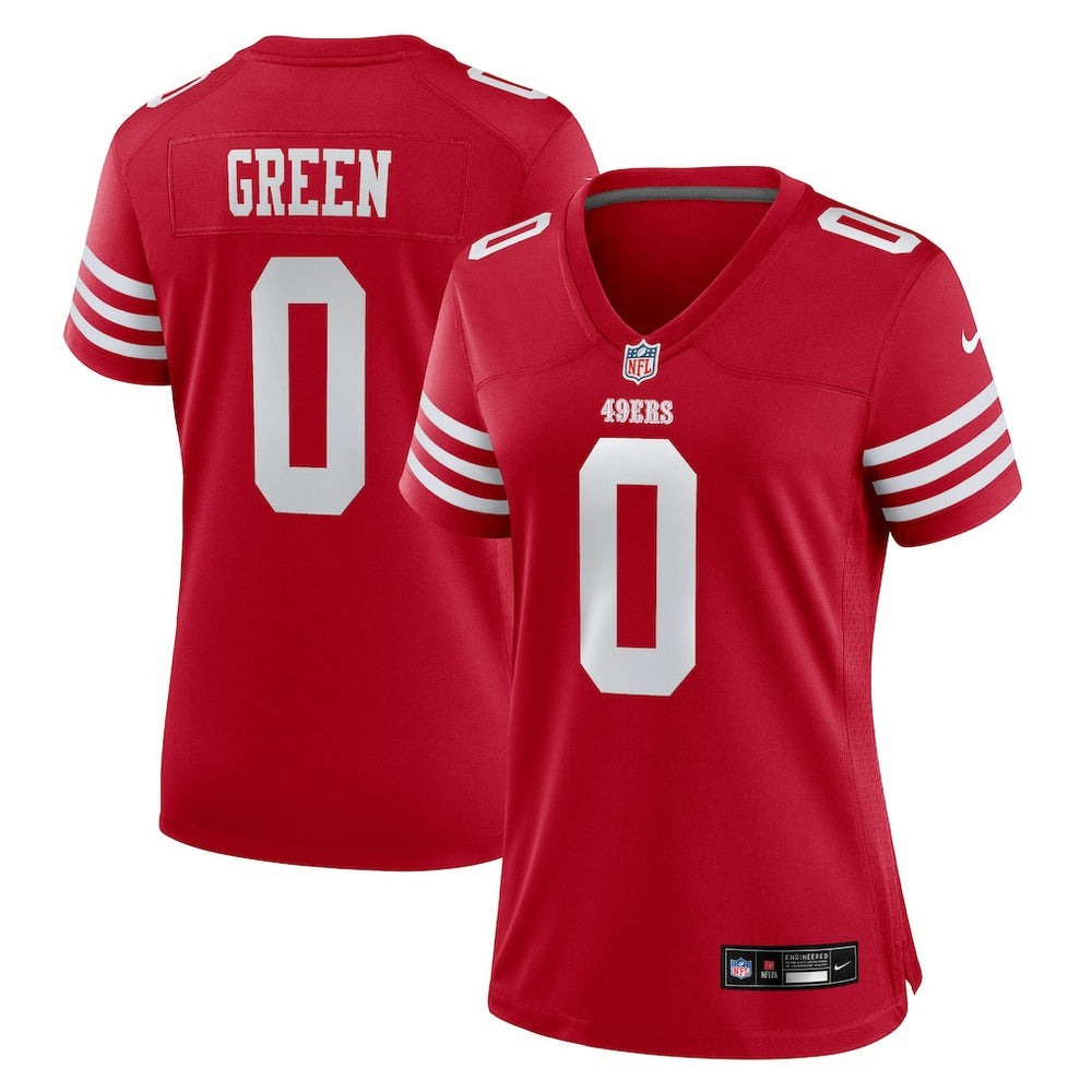 Renardo Green San Francisco 49ers Women's Team Game Jersey - Scarlet discount