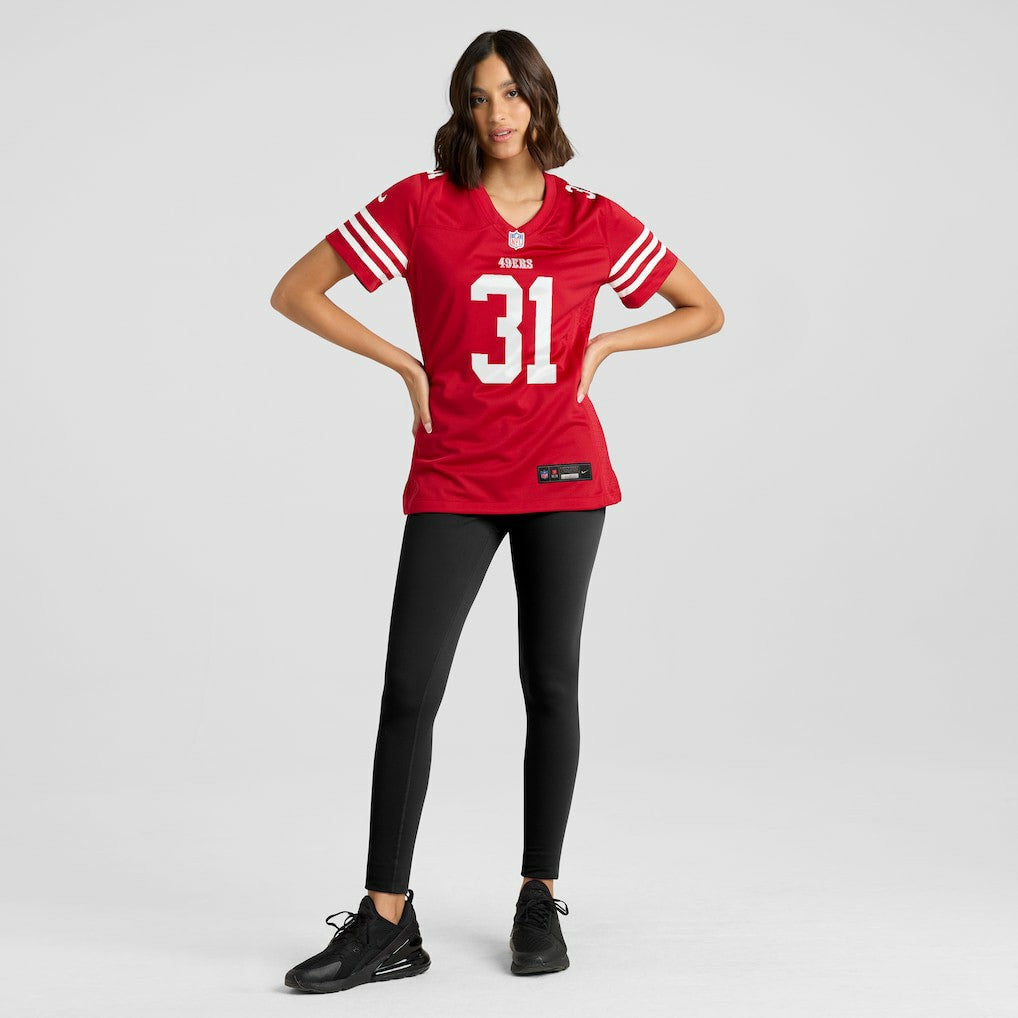 Isaac Guerendo San Francisco 49ers Women's Team Game Jersey - Scarlet online