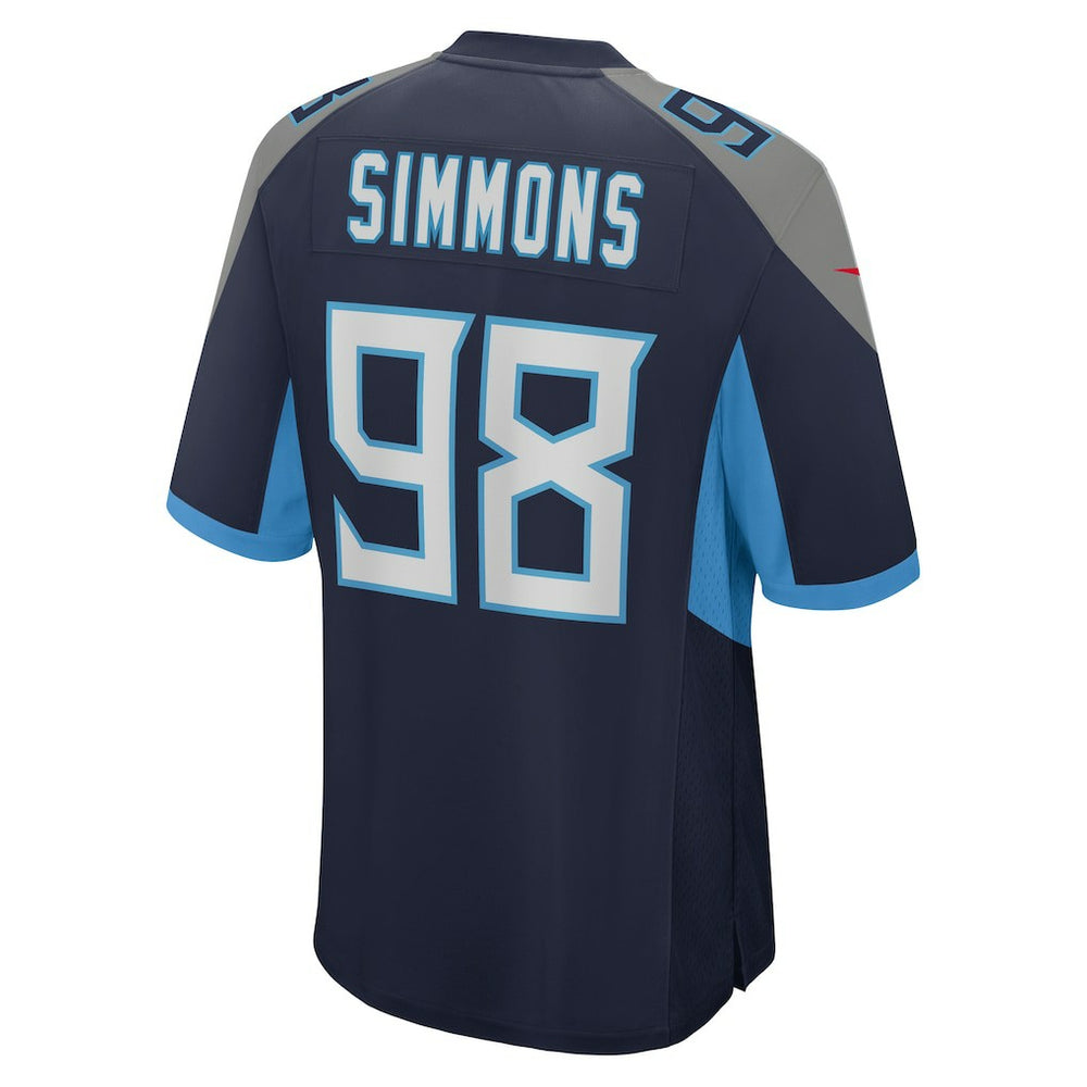 Jeffery Simmons Tennessee Titans Game Jersey - Navy online