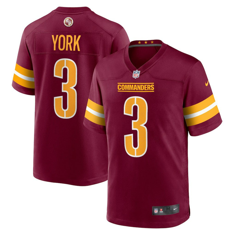 Cade York Washington Commanders Game Jersey - Burgundy outlet
