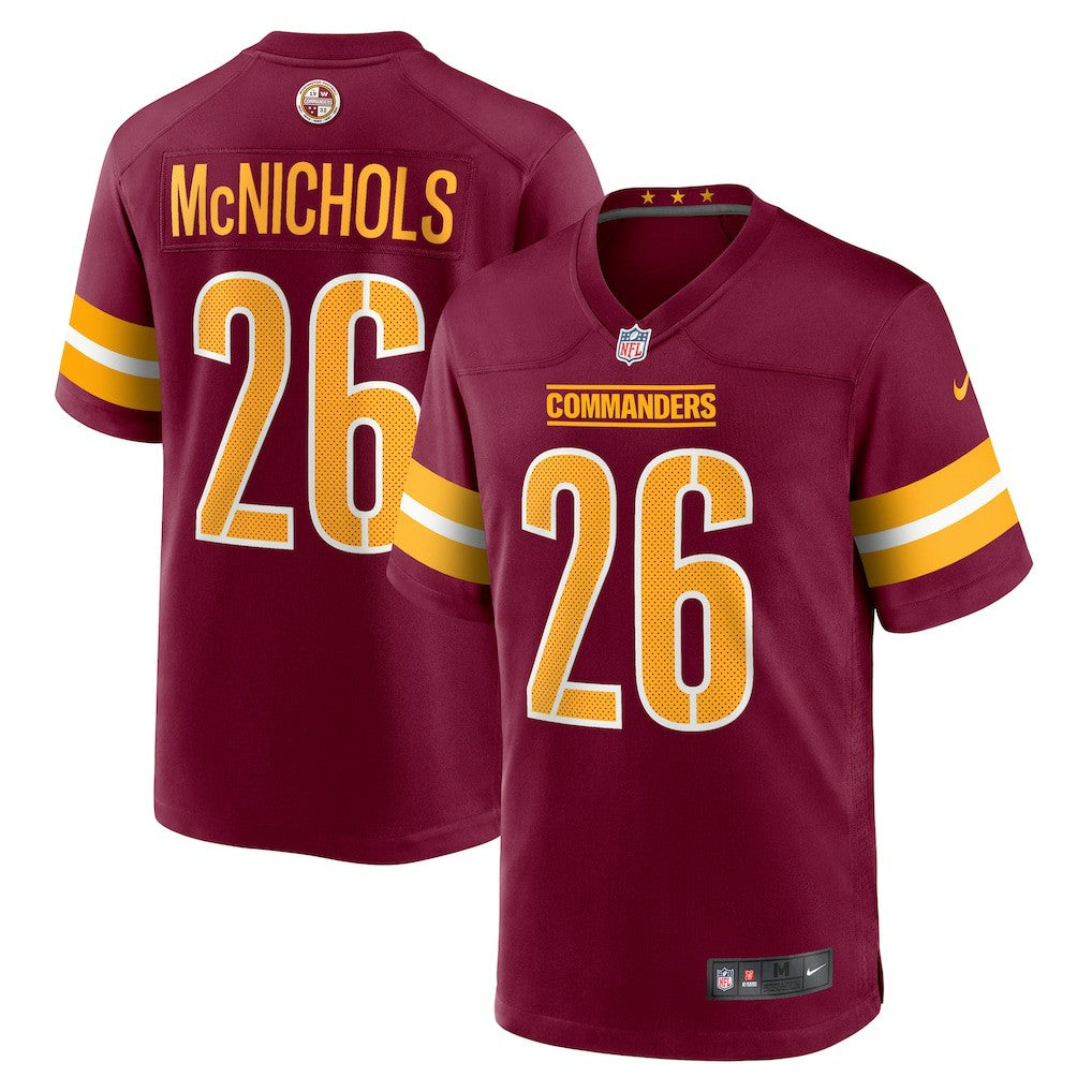 Jeremy McNichols Washington Commanders Game Jersey - Burgundy cheap