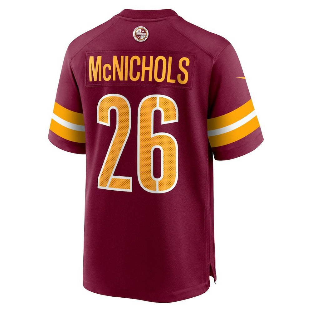 Jeremy McNichols Washington Commanders Game Jersey - Burgundy cheap