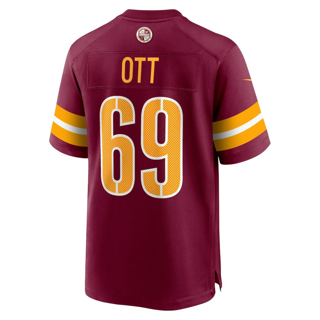 Tyler Ott Washington Commanders Game Jersey - Burgundy cheap