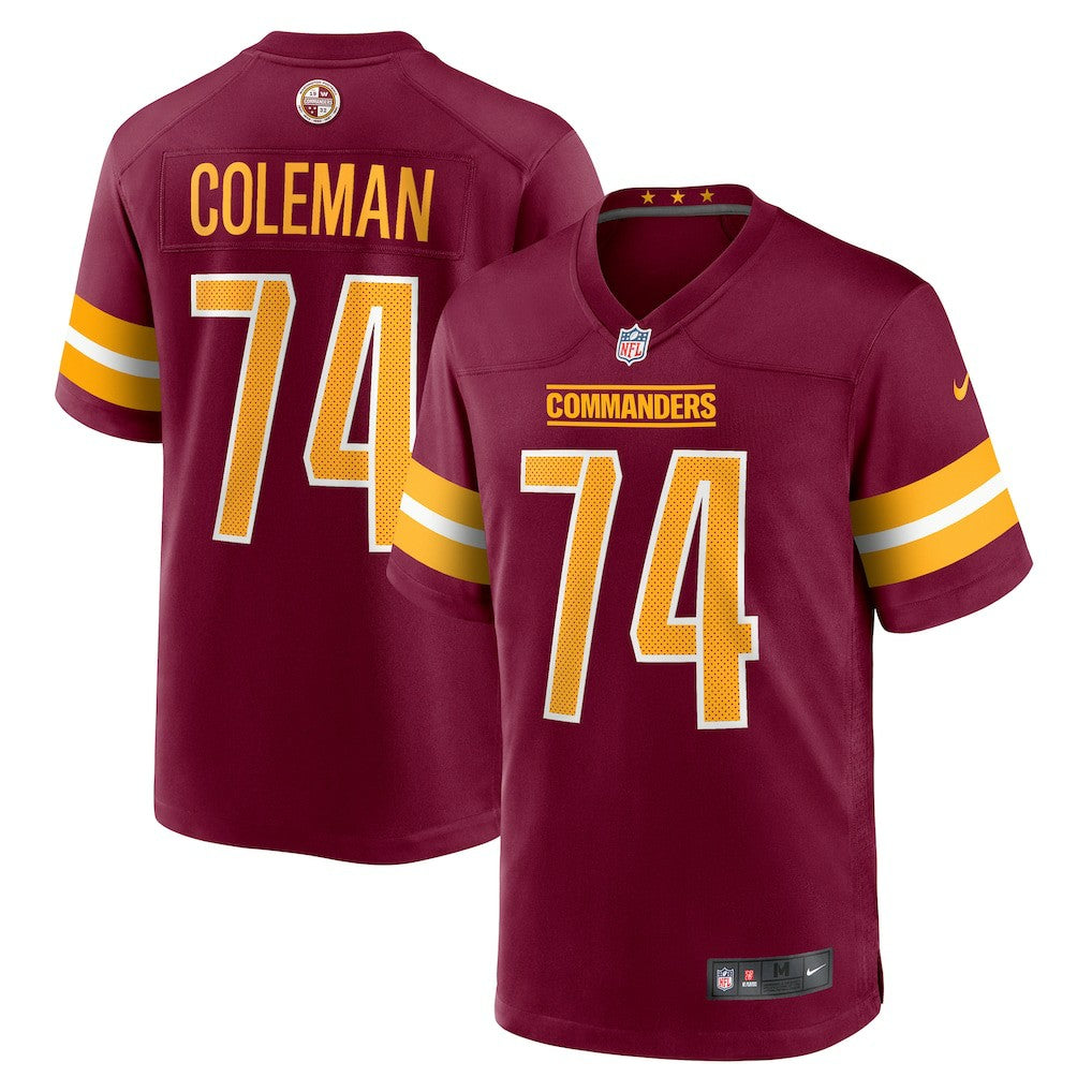 Brandon Coleman Washington Commanders Game Jersey - Burgundy on sale