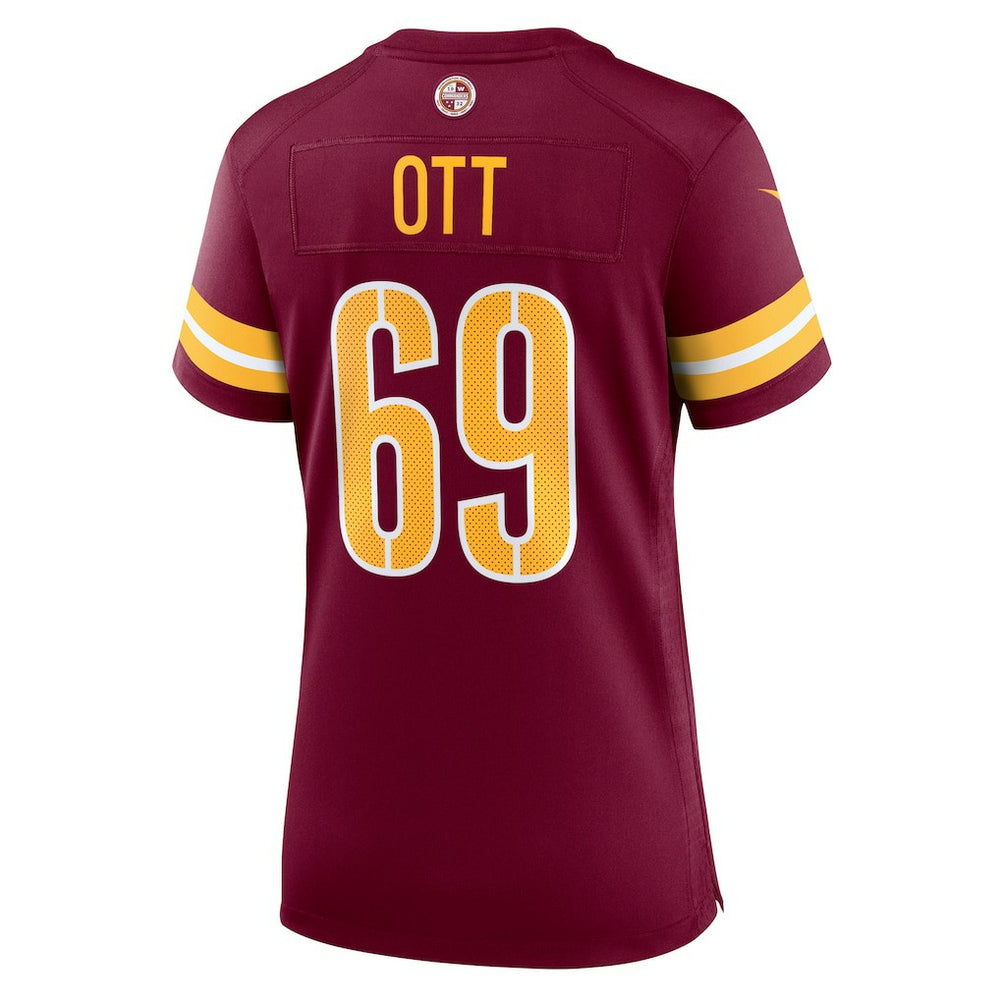 Tyler Ott Washington Commanders Women's Team Game Jersey - Burgundy on sale