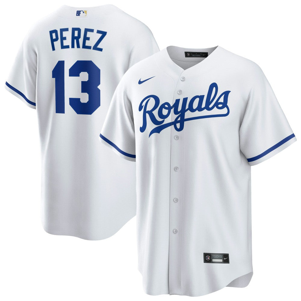Salvador Perez Kansas City Royals Home Replica Player Jersey White